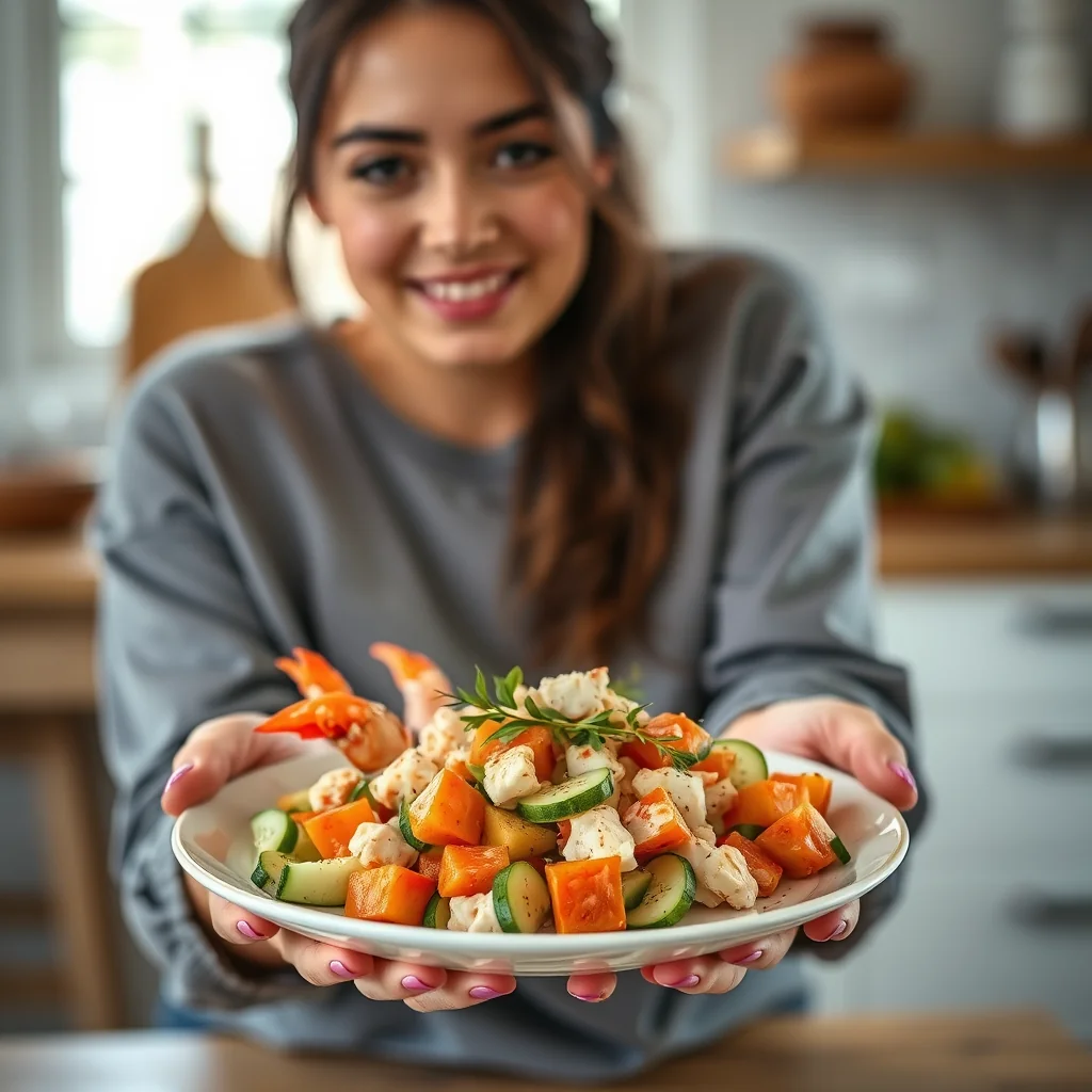 CRAB, PAPAYA AND CUCUMBER SALAD – paleo recipe