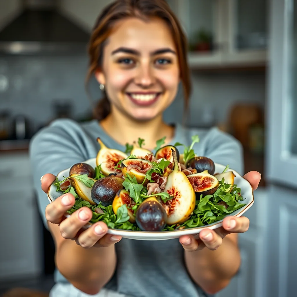 FIG, PEAR AND PROSCIUTTO SALAD – paleo recipe