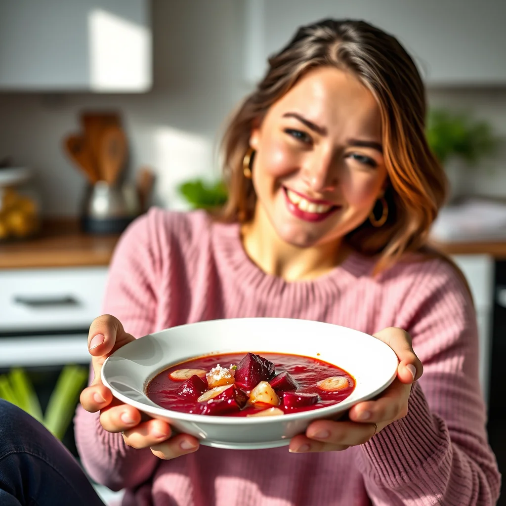 CARAMELIZED ONION AND BEET SOUP – paleo recipe