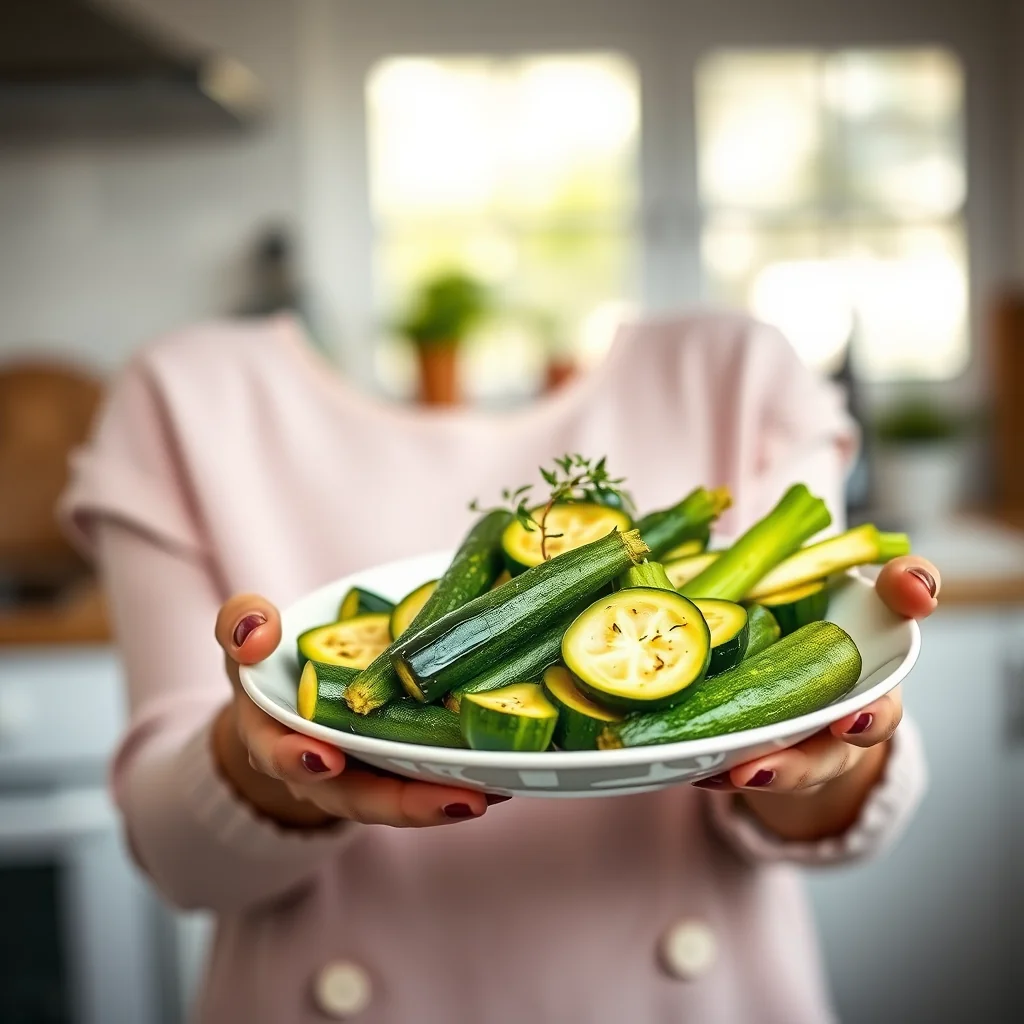 BABY ZUCCHINI WITH FRESH GARDEN HERBS – paleo recipe