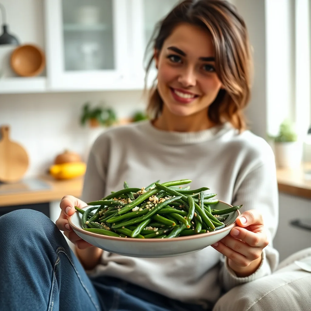 BLACK SESAME GREEN BEANS – paleo recipe