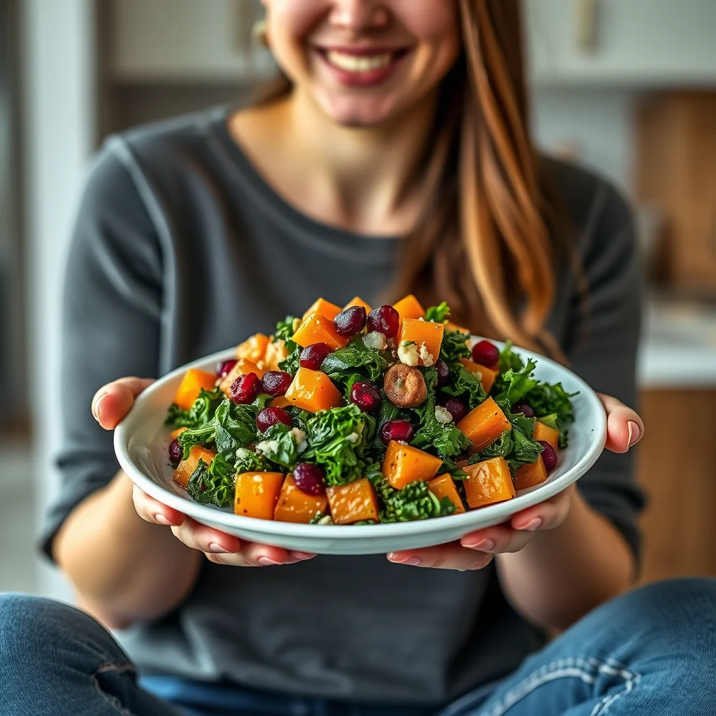 How to Make the Best Kale, Cranberry, and Sweet Potato Salad – paleo recipe
