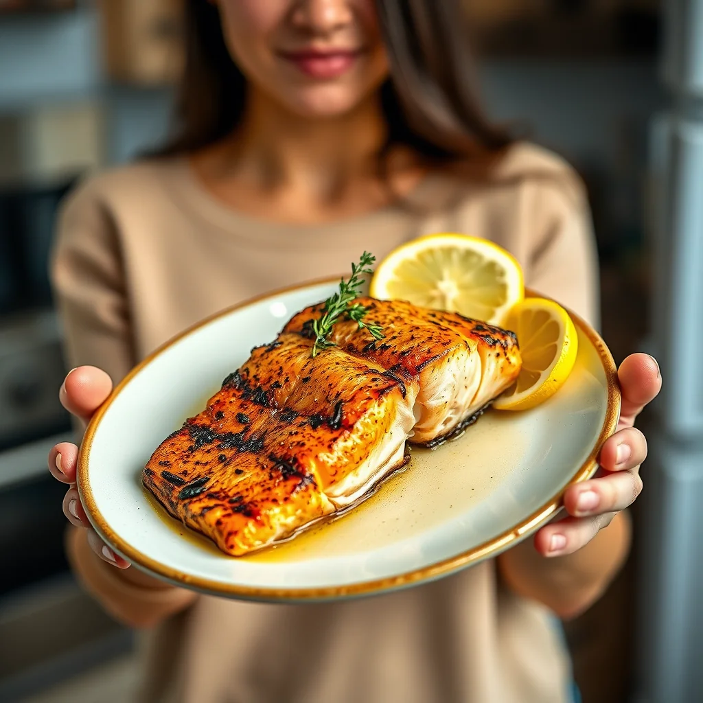 Barbecued salmon with lemon and herbs – paleo recipe