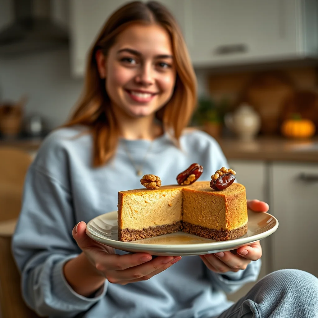 No-Bake Pumpkin Cheesecake – paleo recipe