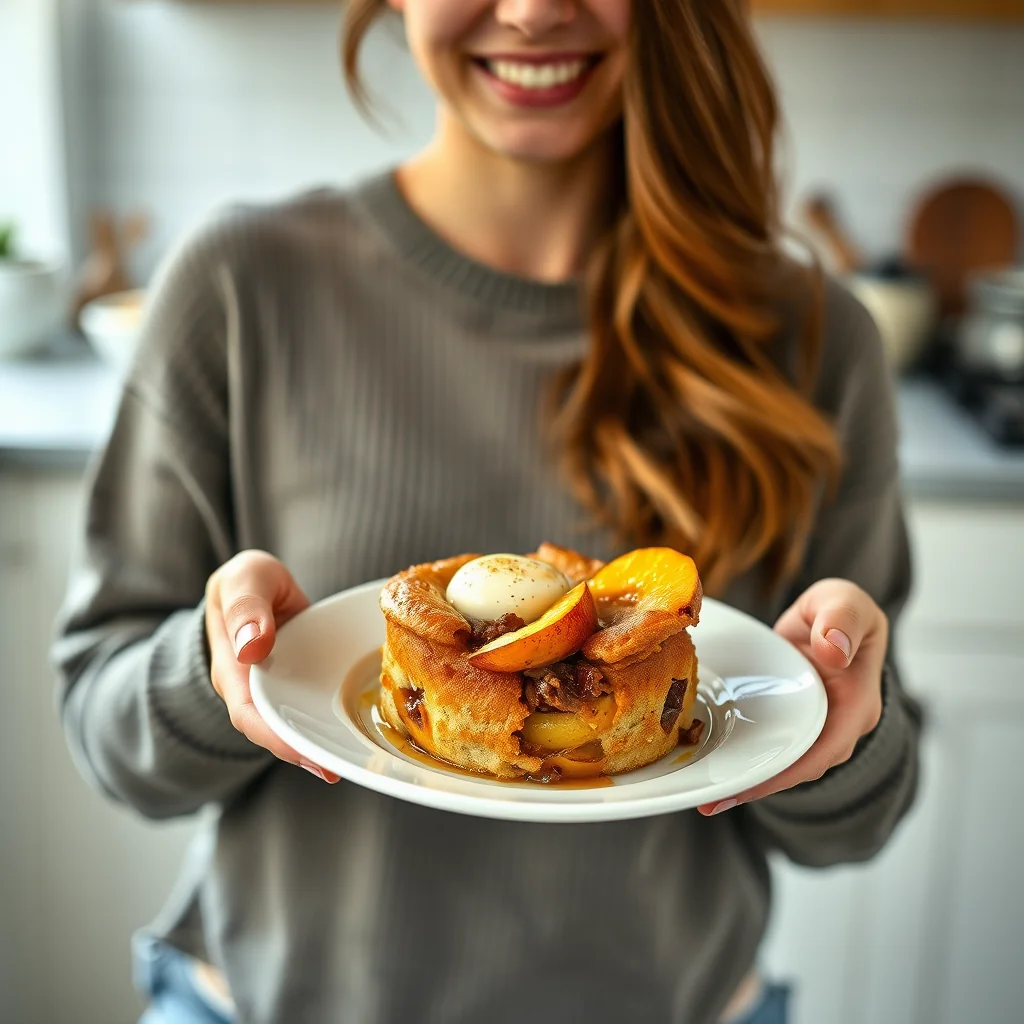 Spiced Peach Buckle – paleo recipe