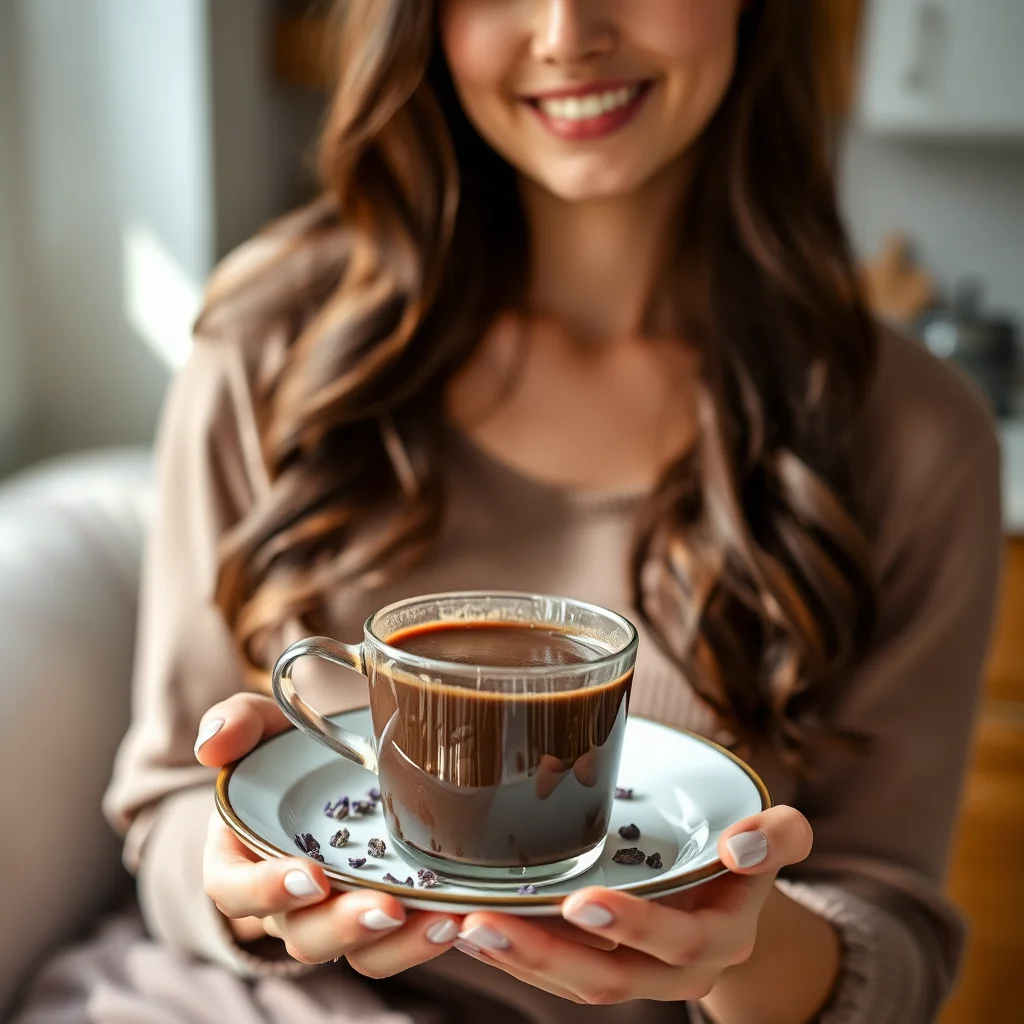 Lavender Dark Drinking Chocolate – paleo recipe