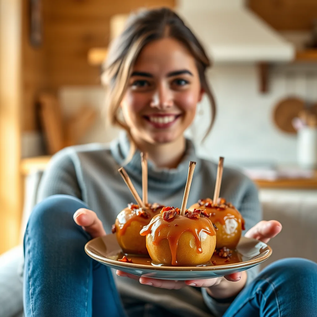Maple Bacon Caramel Apples – paleo recipe