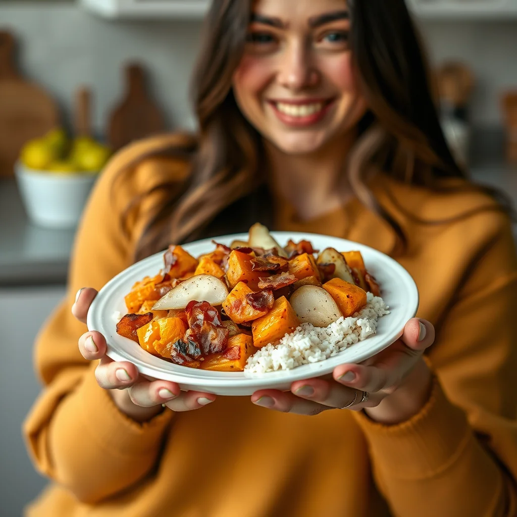 Bacon Sweet Potato Hash with Apples & Pears – paleo recipe