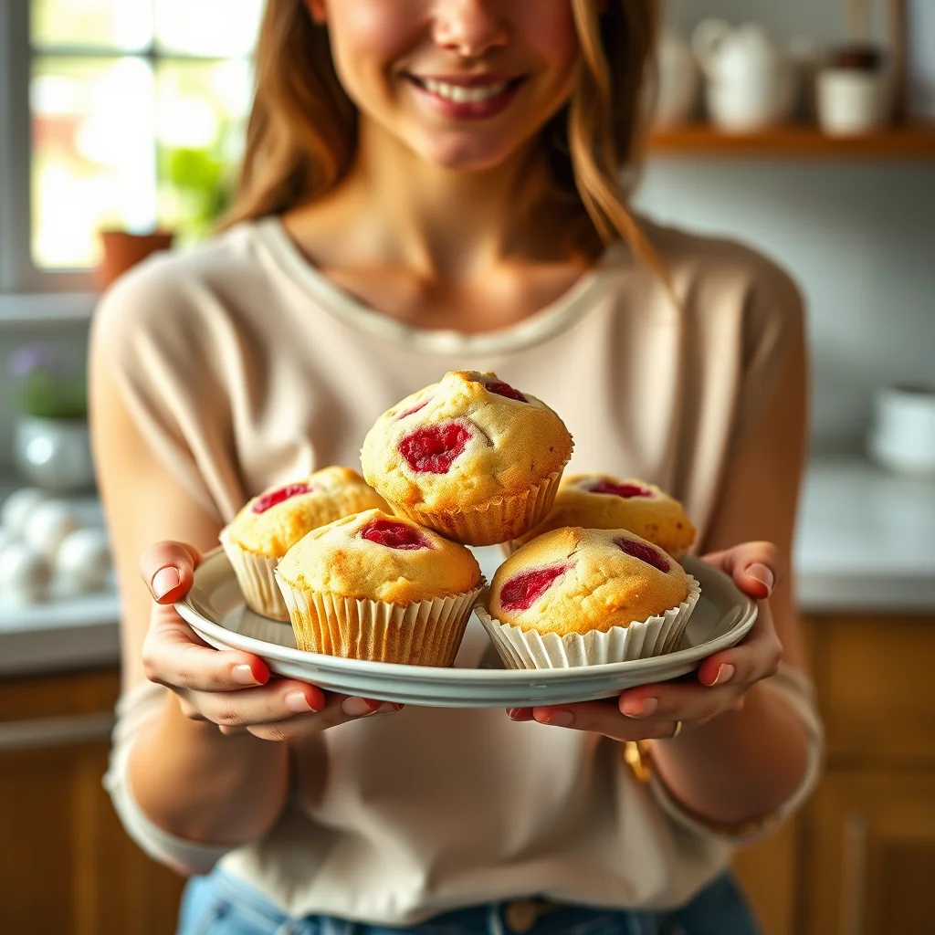 Lemon Raspberry Swirl Muffins – paleo recipe