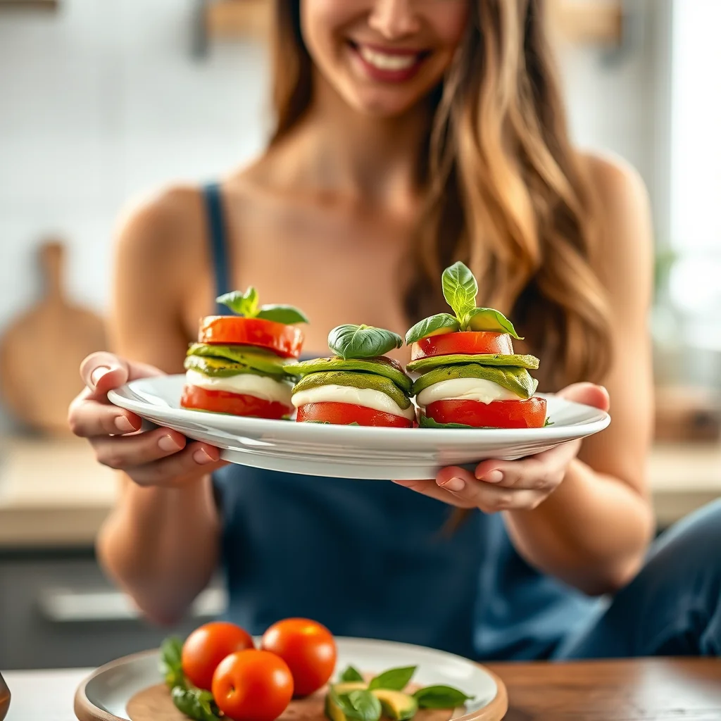 Avocado Caprese Stacks – paleo recipe