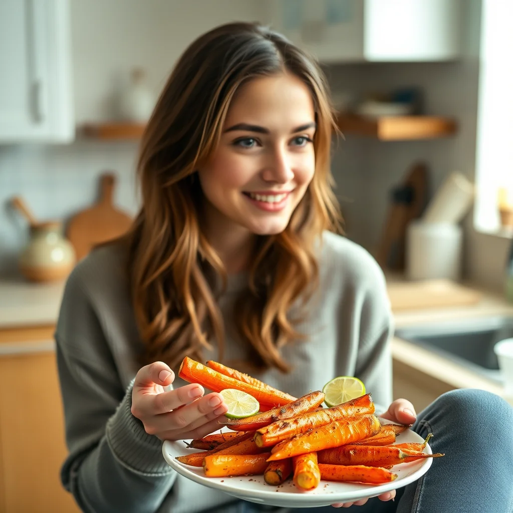 Honey Lime Roasted Carrots – paleo recipe