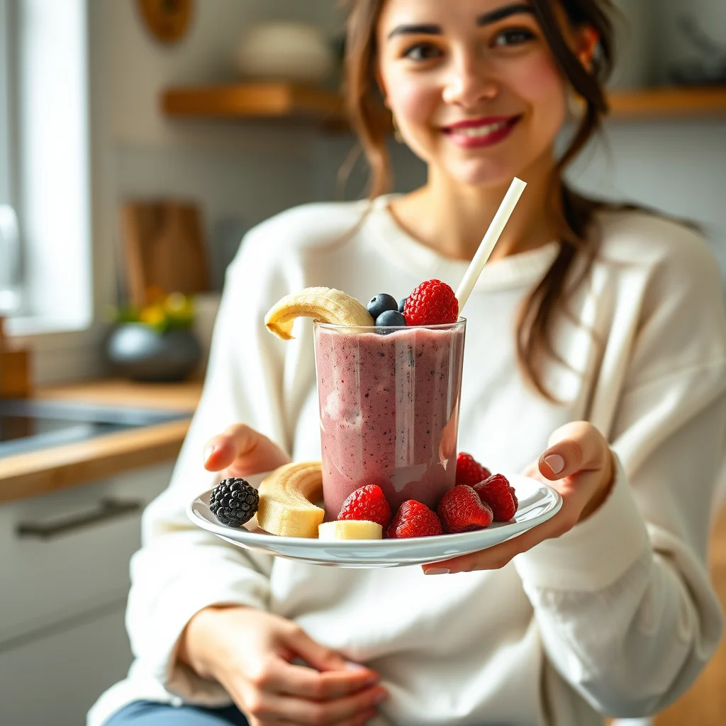 Banana Berry Smoothie – paleo recipe