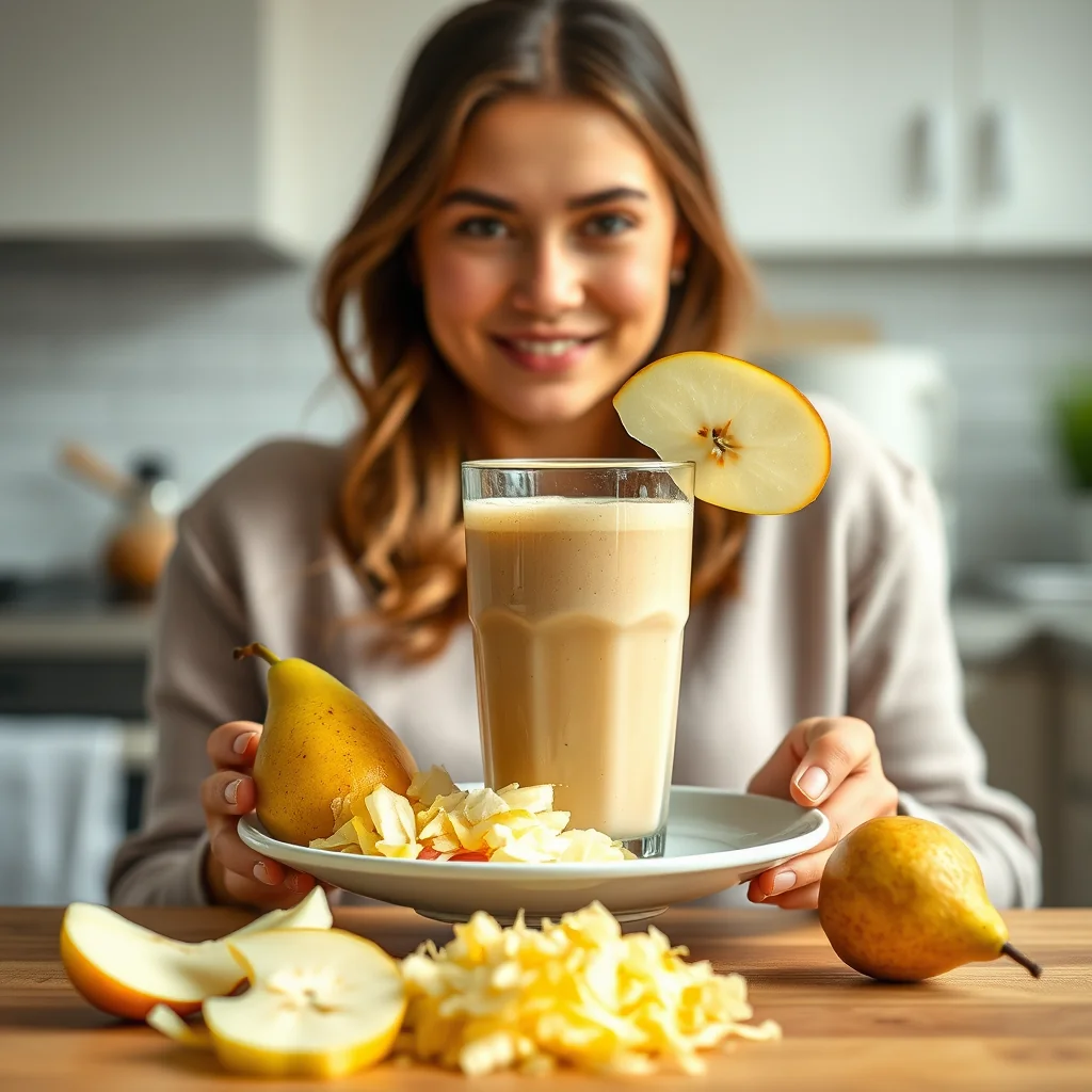 Ginger Apple Pear Smoothie – paleo recipe