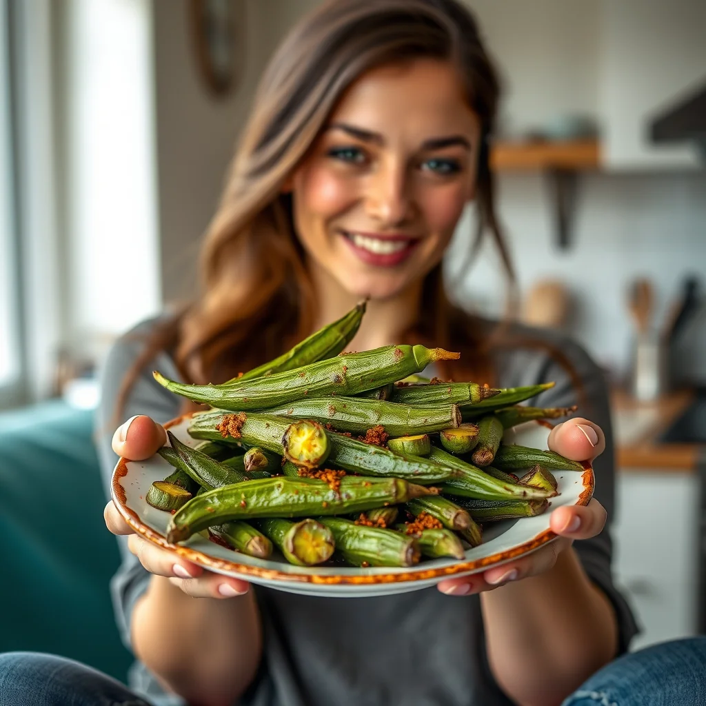 Oven-roasted okra – paleo recipe