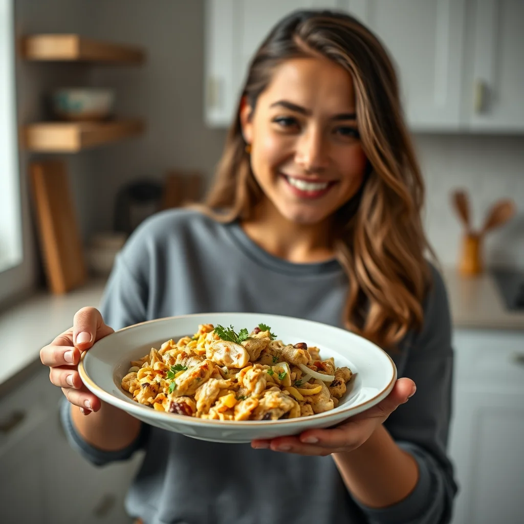 Leftover chicken scramble – paleo recipe