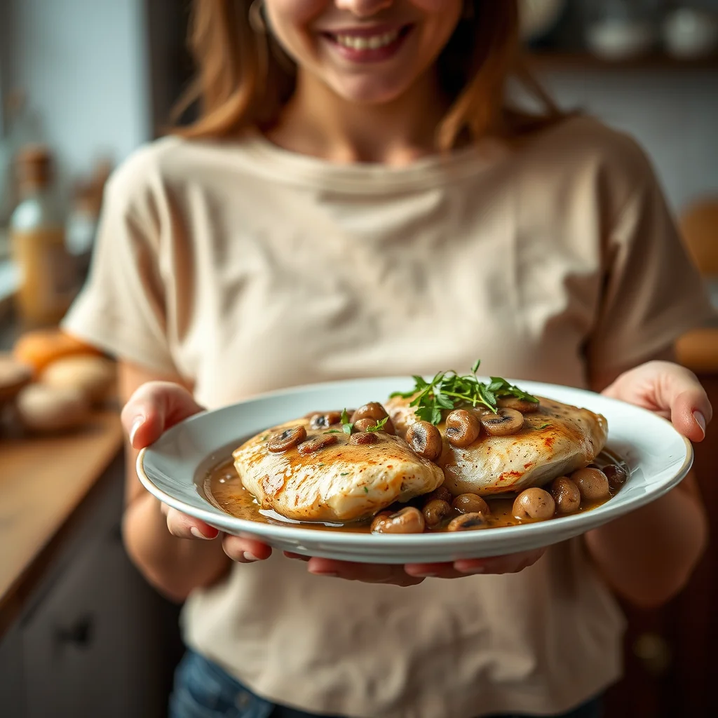 Chicken breasts with mushroom sauce – paleo recipe