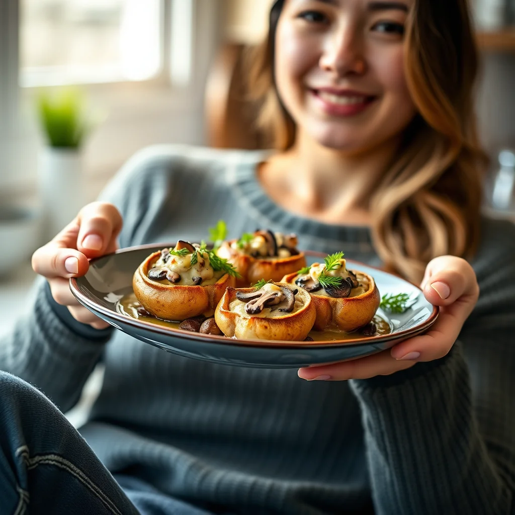 Mushroom stuffed quail with dijon sauce – paleo recipe
