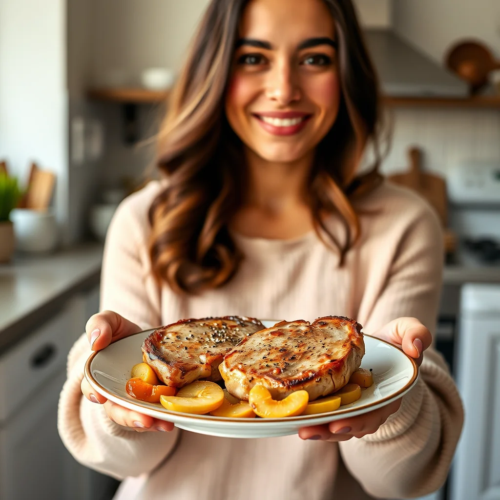 Apple & apricot pork chops – paleo recipe