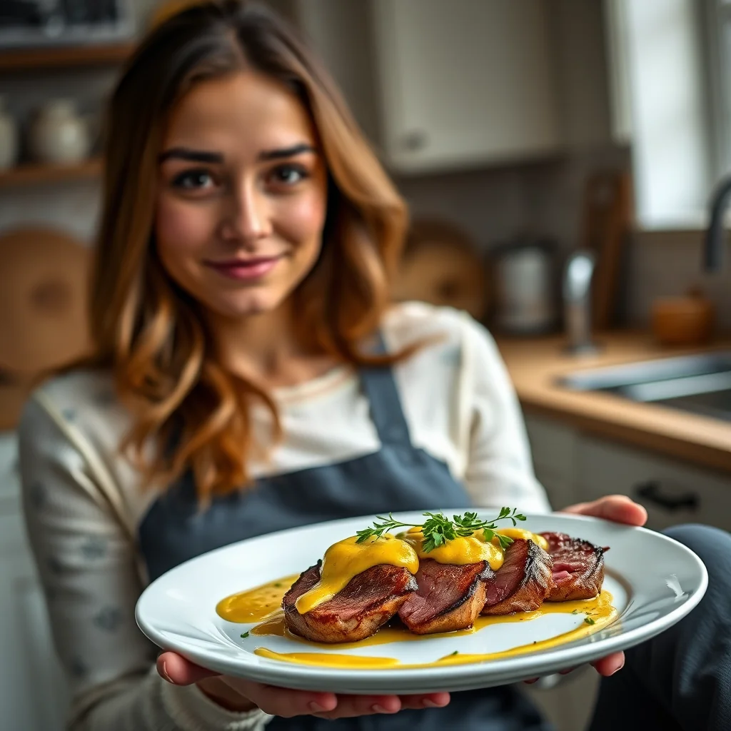 Venison medallions with mustard sauce – paleo recipe