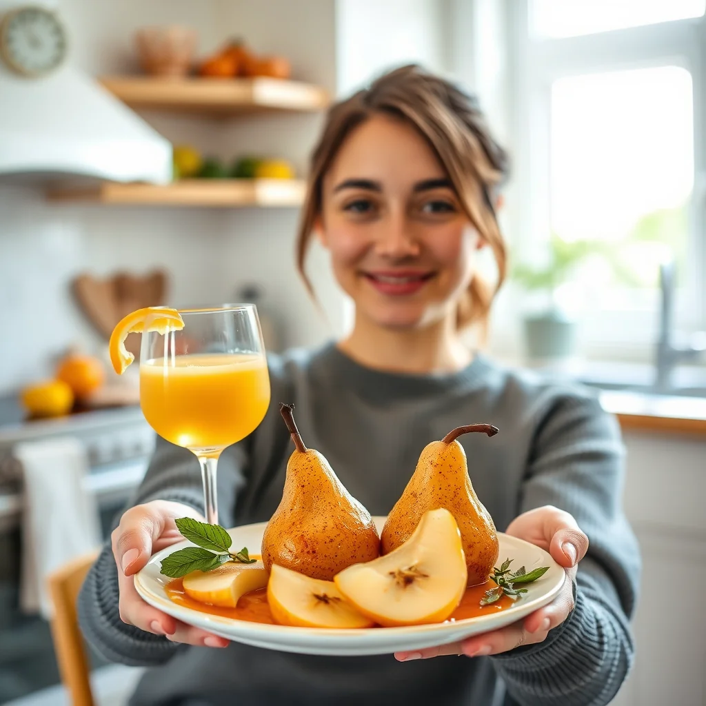 Poached pears – paleo recipe
