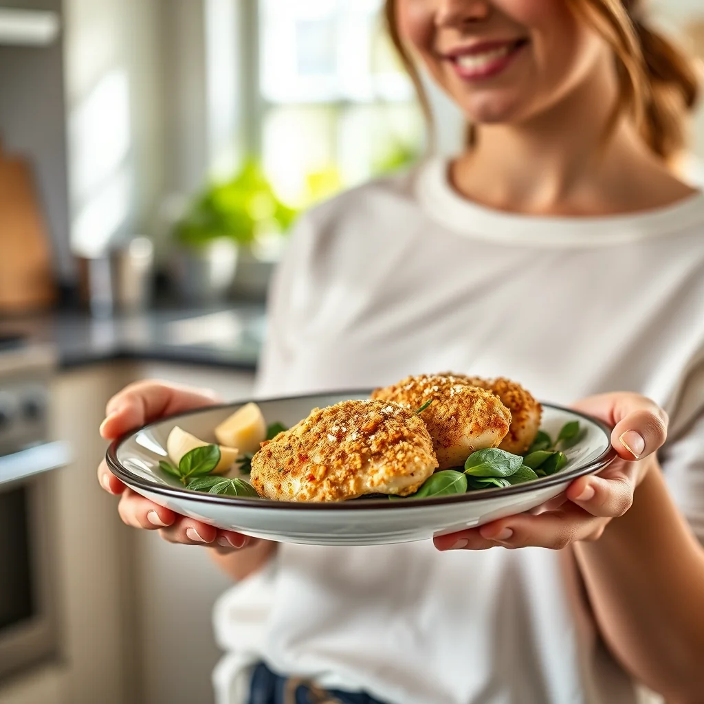 Macadamia, Garlic & Basil Crusted Chicken – paleo recipe