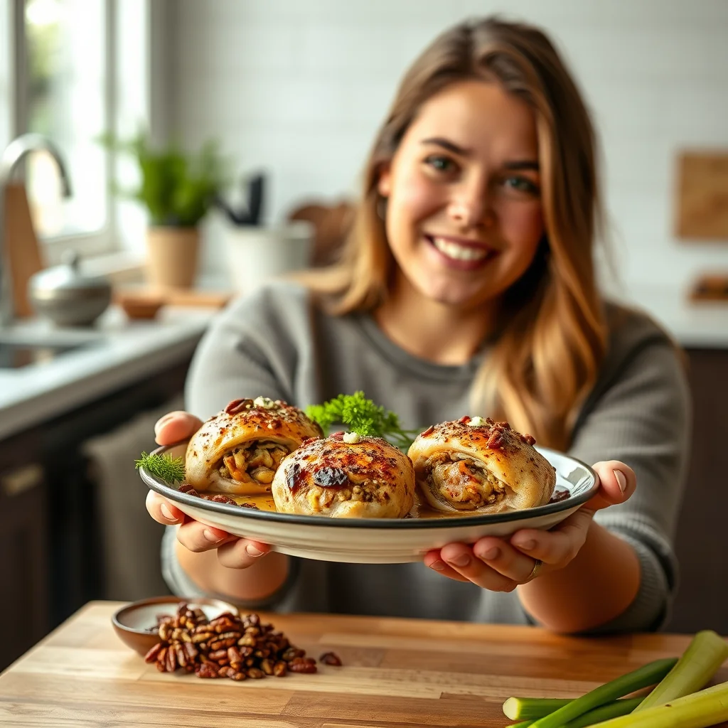 Pecan Stuffed Chicken Thighs – paleo recipe