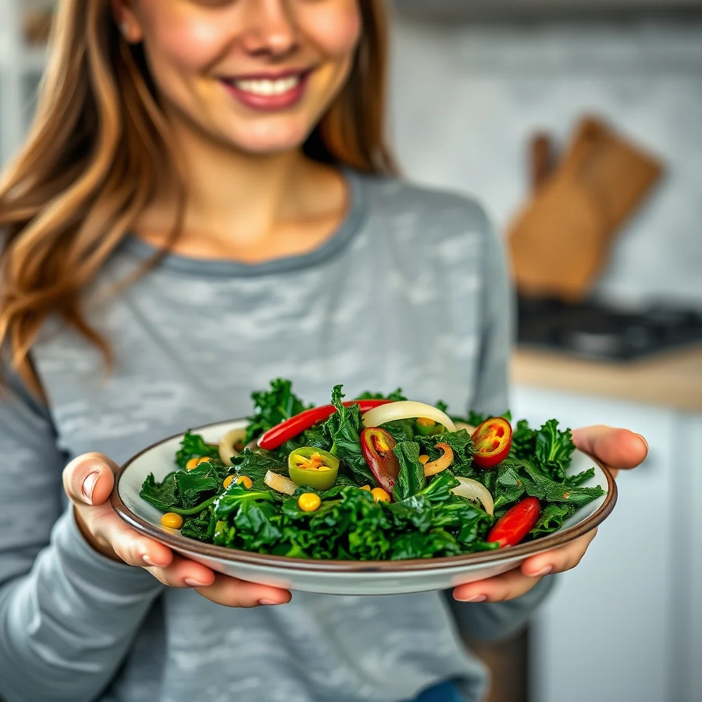 Sauteed Kale With a Kick – sauteed kale with a kick