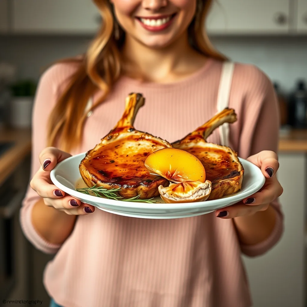 Maple Peach Pork Chops – paleo recipe