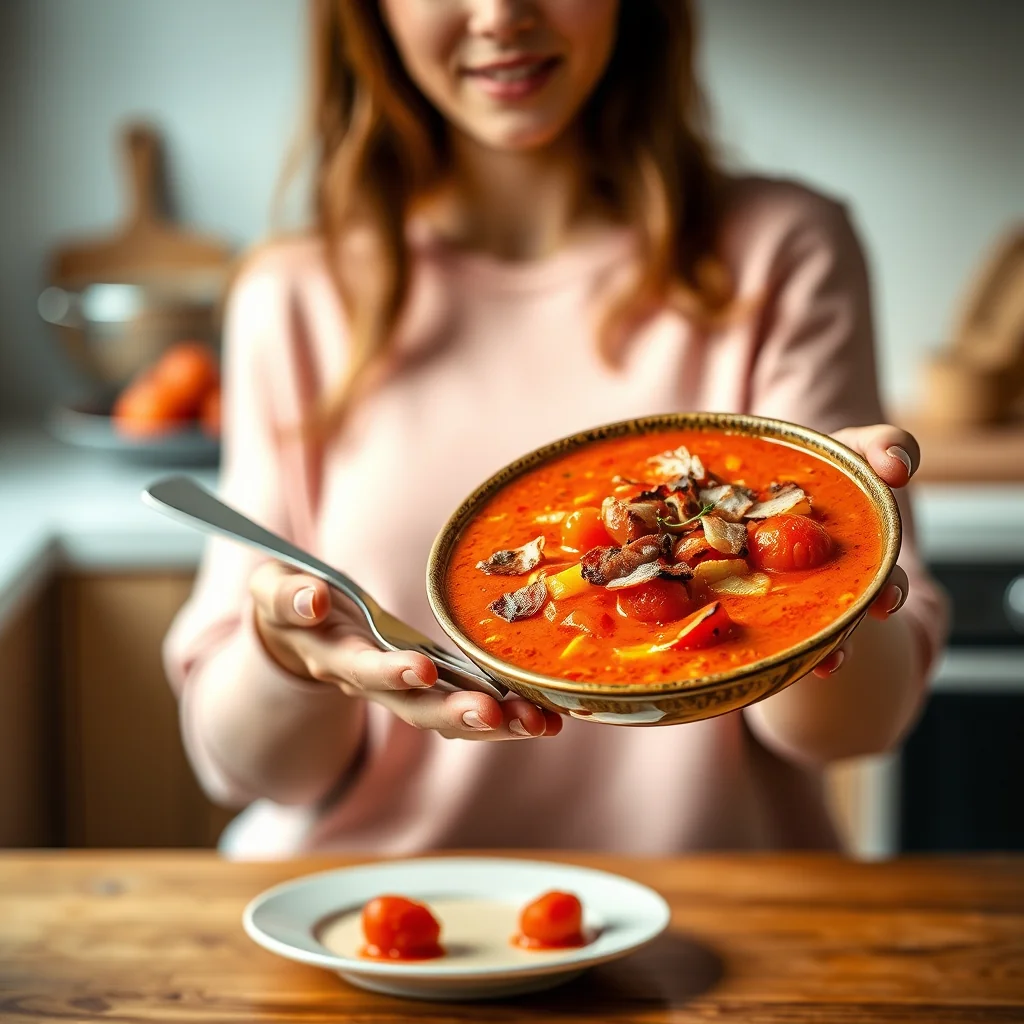 Roasted Tomato Bacon Soup – paleo recipe