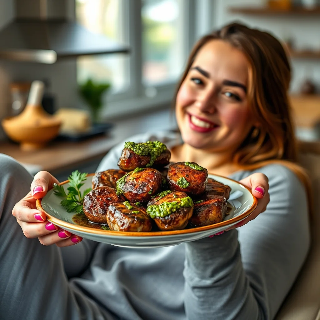 Ribeye Nuggets with Jalapeño Pesto – paleo recipe