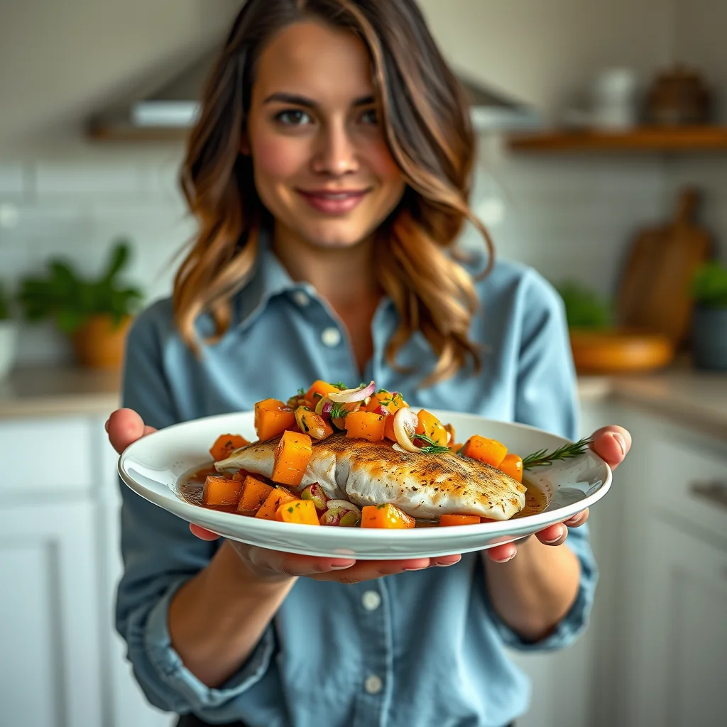 Swordfish with Sweet Potato Salsa – paleo recipe