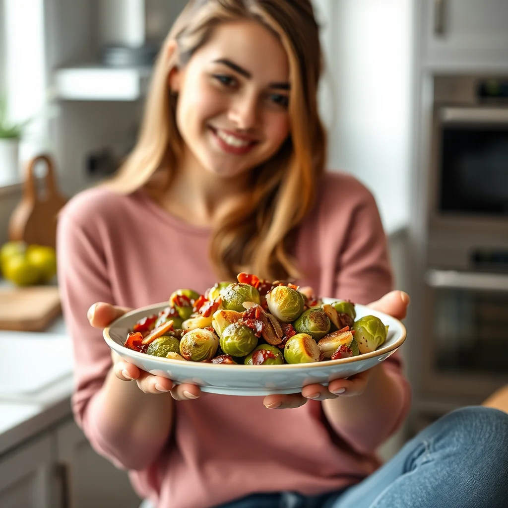 Brussels Sprouts with Bacon and Almonds – paleo recipe