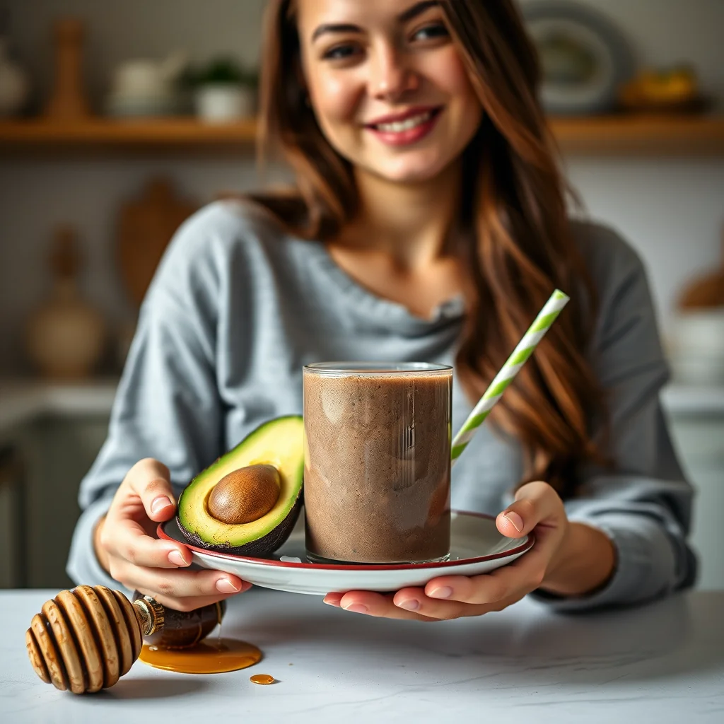 Avocado, Coconut & Chocolate Smoothie – paleo recipe