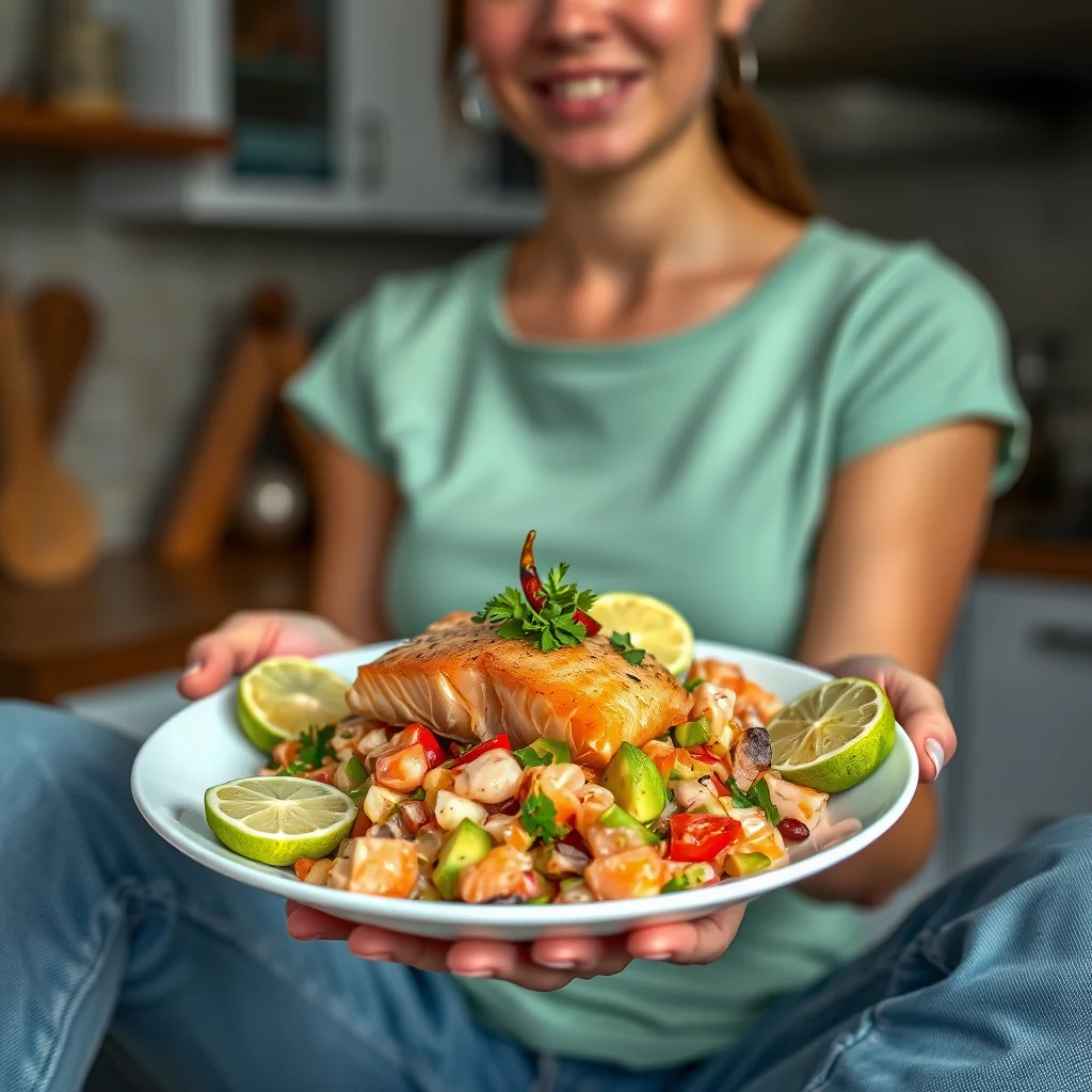 Salmon & Avocado Ceviche – paleo recipe
