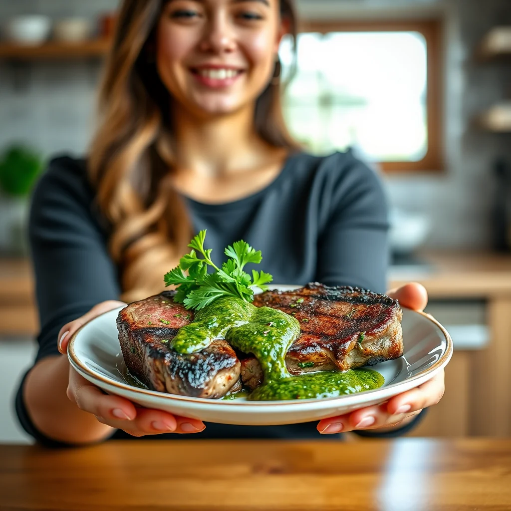 Steak with Chimichurri Sauce – paleo recipe