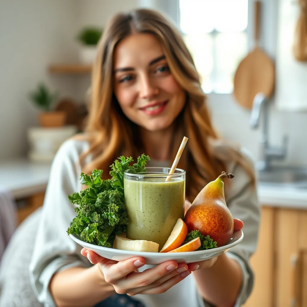Kale, Banana & Apple Smoothie – paleo recipe