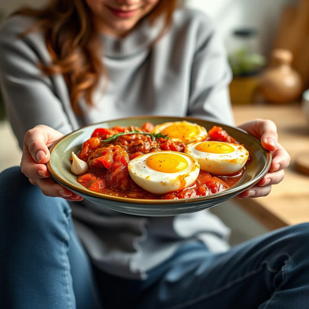 BAKED EGGS IN TOMATO SAUCE – baked eggs in tomato sauce