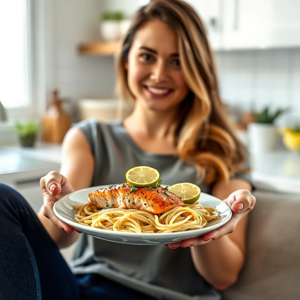 Spicy Garlic Lime Salmon and Zoodles – paleo recipe