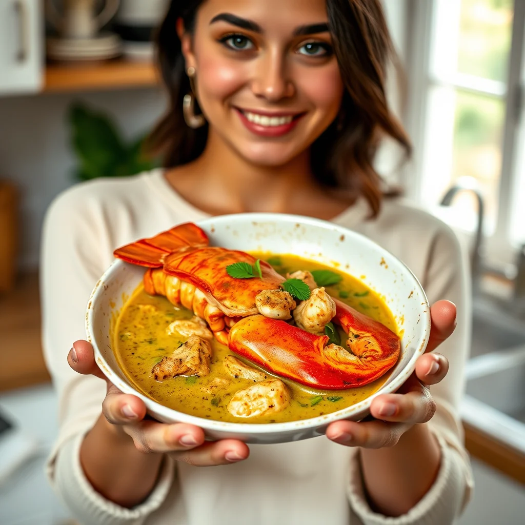 Thai Green Curry with Lobster – paleo recipe