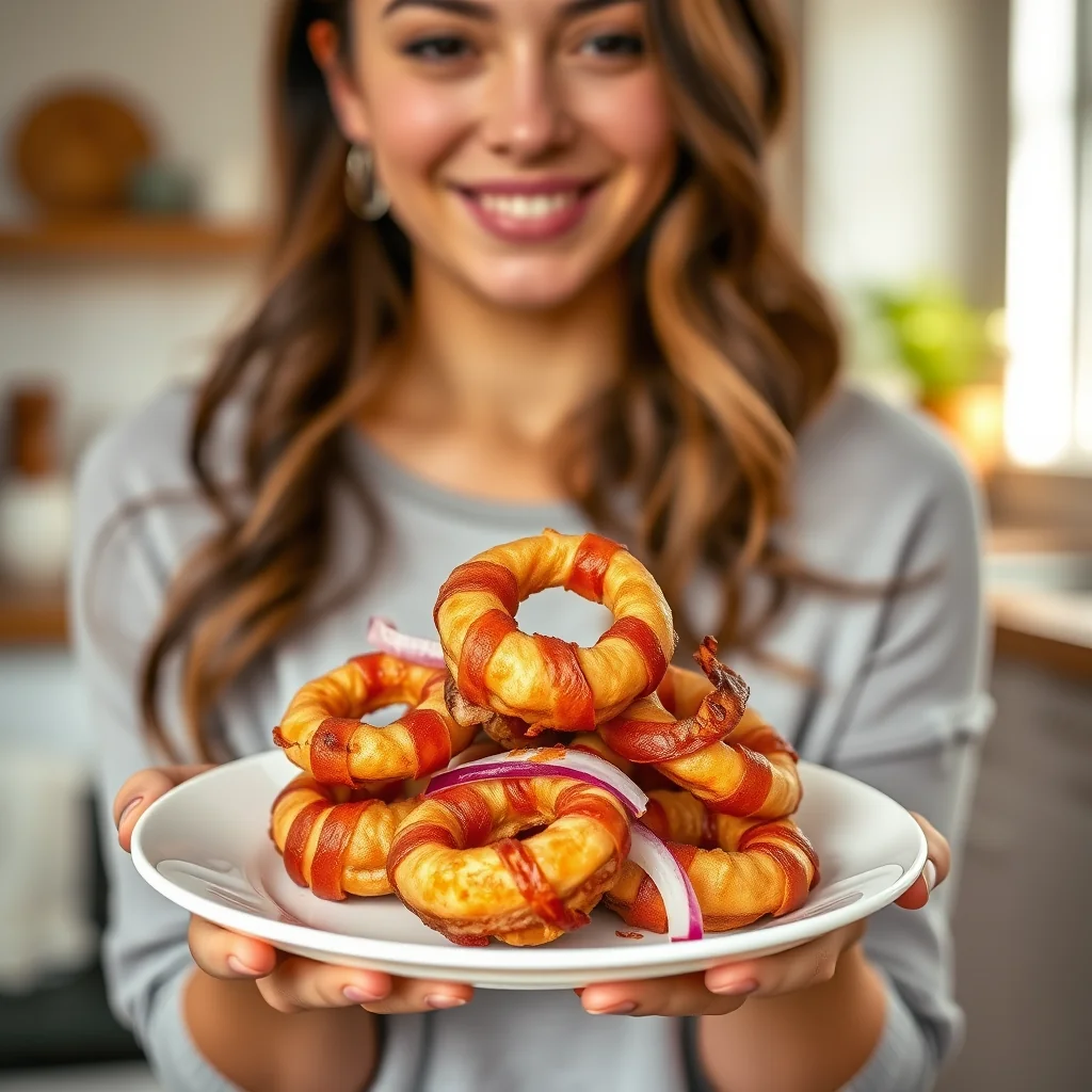 Bacon Wrapped Onion Rings – paleo recipe
