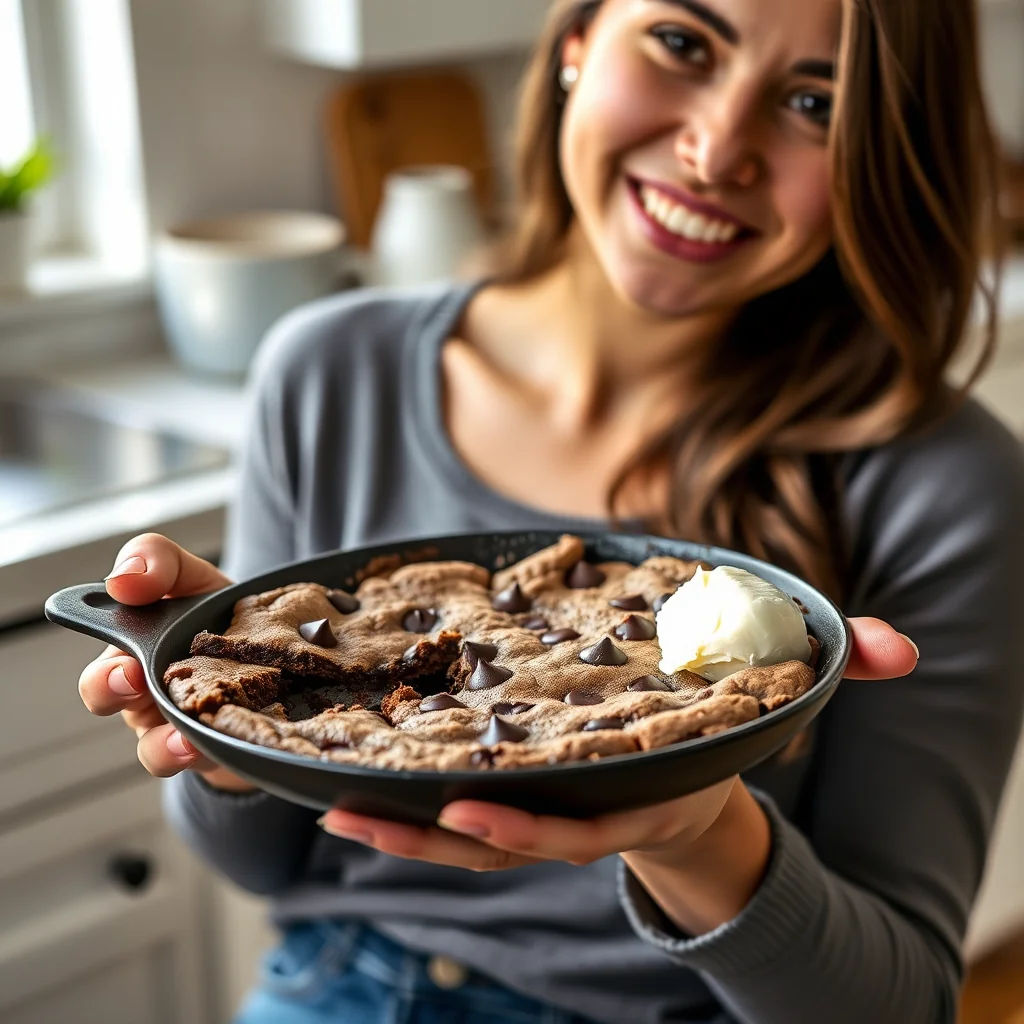 Monster Skillet Chocolate Chip Cookie – paleo recipe