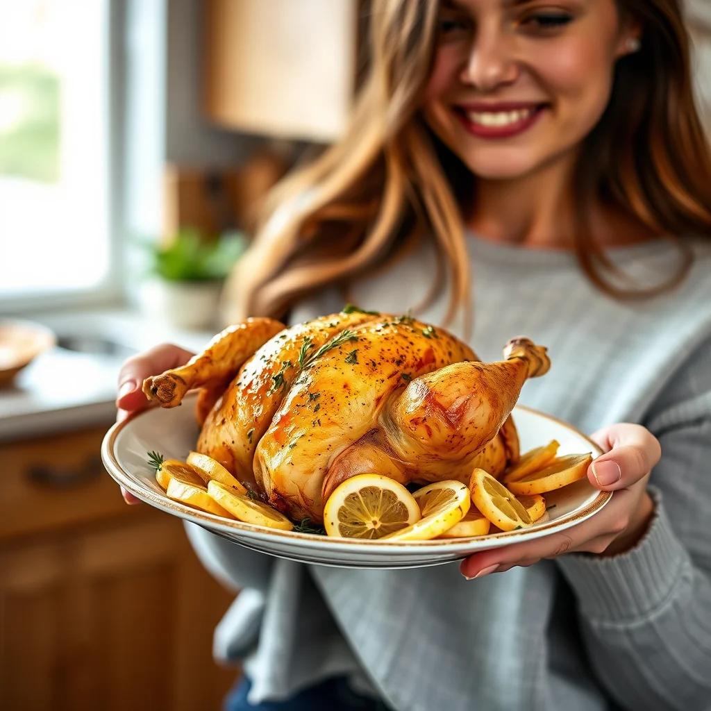Citrus & herb whole roasted chicken – paleo recipe
