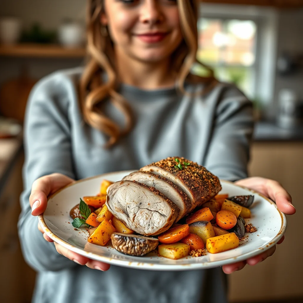 Cumin spiced pork tenderloin with root vegetables – paleo recipe