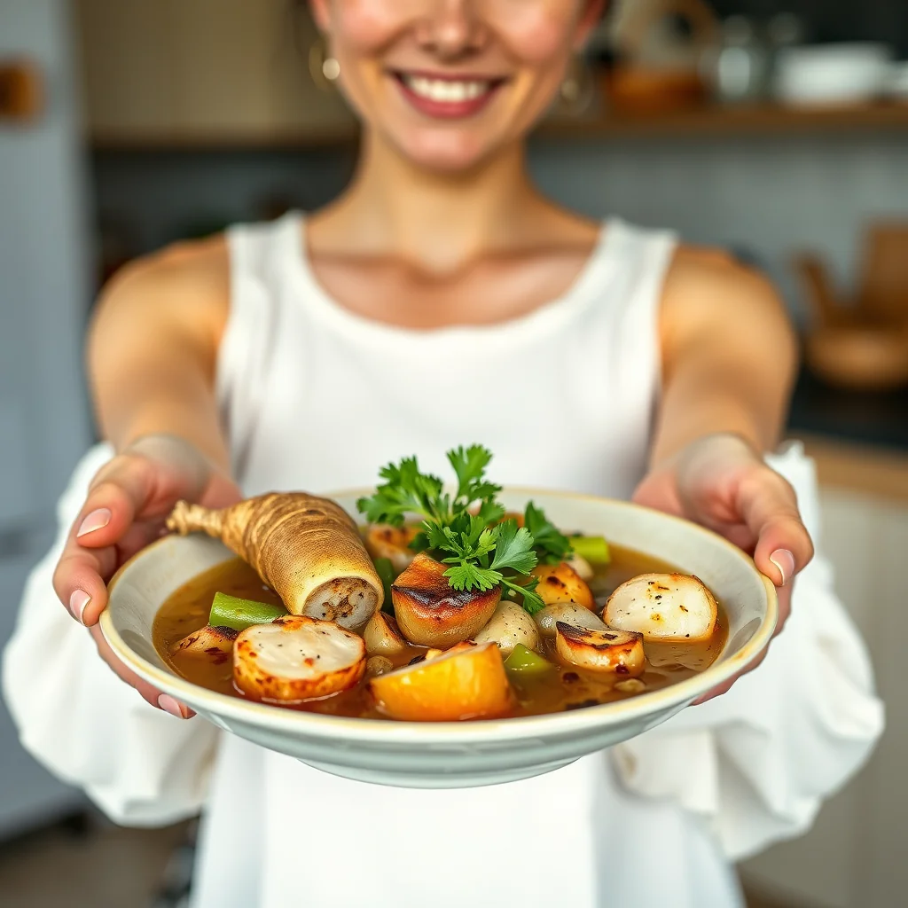 ROASTED VEGETABLE BROTH – paleo recipe