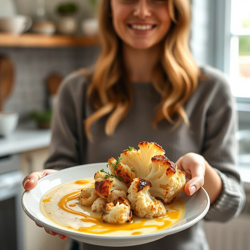ROASTED CAULIFLOWER SOUP – paleo recipe