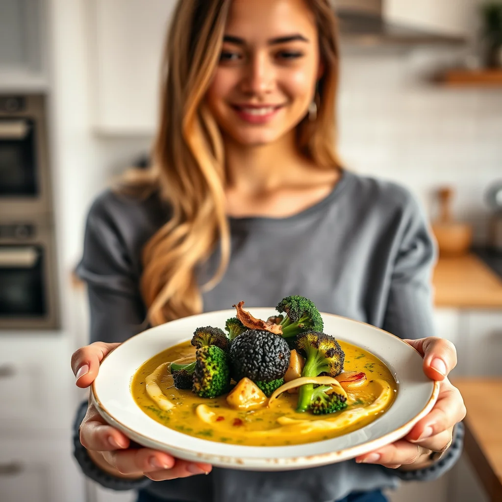 BURNT BROCCOLI SOUP – paleo recipe
