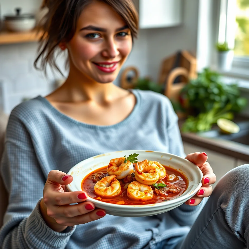 SPICY SHRIMP AND CHORIZO SOUP – paleo recipe