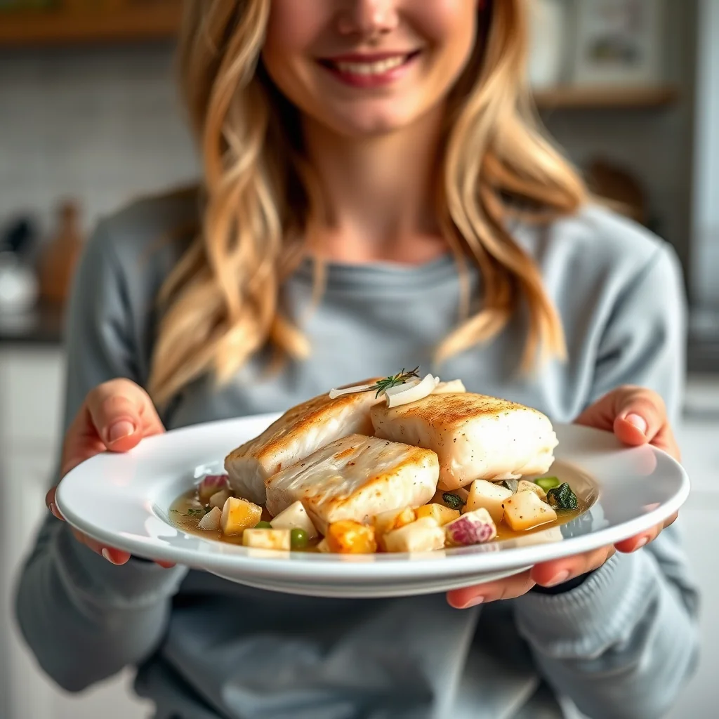 POACHED FISH WITH VEGETABLES – poached fish with vegetables