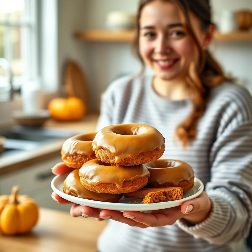 Honey Glazed Pumpkin Donuts – paleo recipe