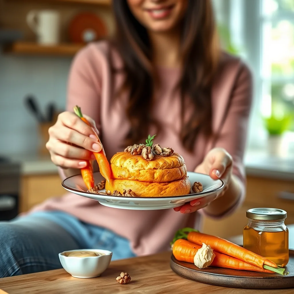 Carrot Walnuts Soufflé – paleo recipe